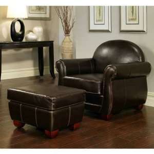  Abbyson Living HS 100 CH OT Kingston Leather Armchair and 