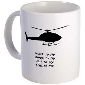 Helicopter to fly Sports Mug by   Kitchen 
