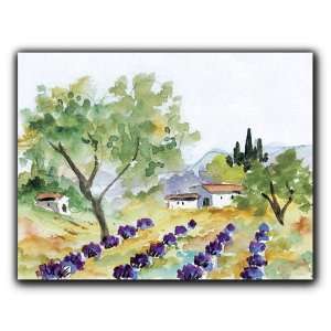  Lavender Field, Green Trees   Gift Enclosure Cards (set of 