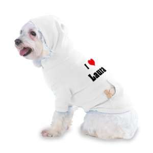  I Love/Heart Laura Hooded T Shirt for Dog or Cat LARGE 