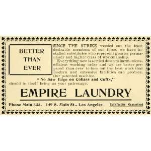   Empire Laundry Launderers Saw Edge   Original Print Ad