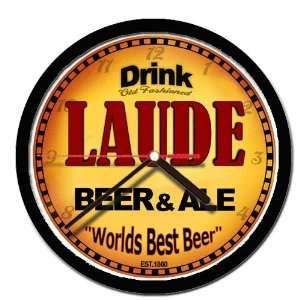  LAUDE beer and ale cerveza wall clock 