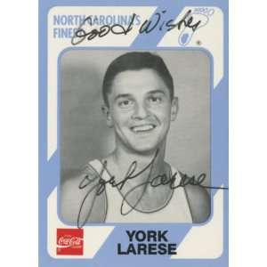  York Larese Autographed Trading Card 