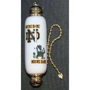  Notre Dame Porcelain Fan/Light Chain Pull 