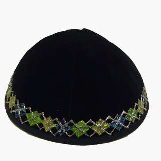  Kippah Velvet   Handpainted 33