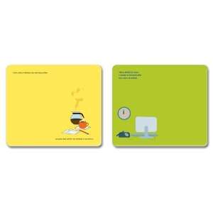  Mousepad Memo (1 Package contains 2 Mouse Pads) Office 