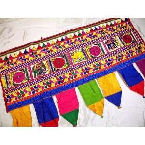  Kutch Embroidery Ethnic Decor Door Topper Valance Toran 