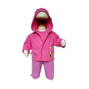  Kushies Hooded Lined Cardigan Color Pink, Baby