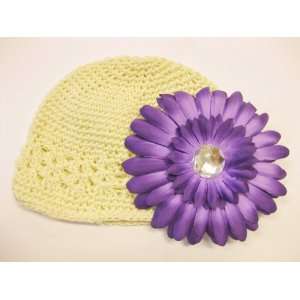  Cream Adorable Infant Beanie Kufi Hat Fits 0   9 Months 