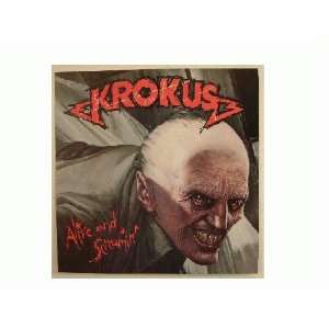  Krokus Poster Alive and Screamin 