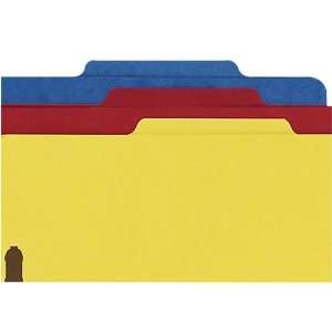  Folders, 2 Dividers/6 Fasteners, Letter Size, Yellow, Sold 