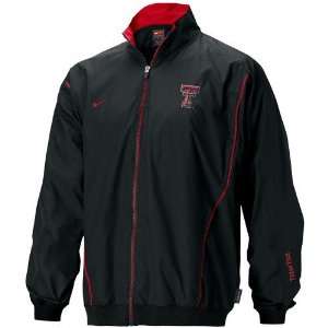  Nike Texas Tech Red Raiders Black Midfield Jacket Sports 