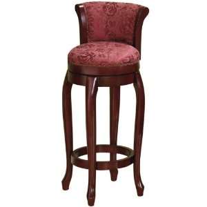 Delmar Toulouse Swivel Bar Stool With Back 
