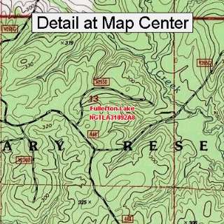  USGS Topographic Quadrangle Map   Fullerton Lake 