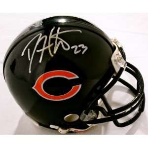  Devin Hester Signed Bears Mini Helmet   GAI   Autographed 