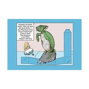  Alice in Wonderland Alice and the Mock Turtle 12x18 Giclee 