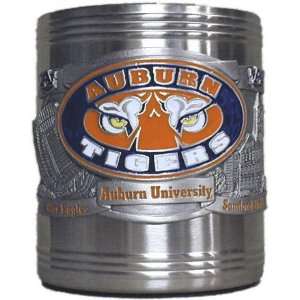 Auburn Tigers Eyes Stainless Steel & Pewter Can Cooler  