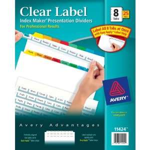  Avery Index Maker Clear Label Dividers, Easy Apply Label Strip 