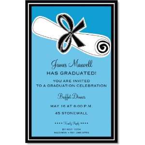  The Great Divide Blue Graduation Invitations Health 