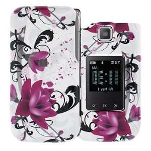  Purple Rose Snap on Hard Skin Cover Case for Samsung Alias 
