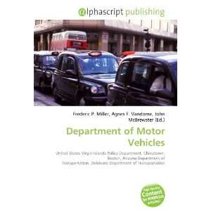  Department of Motor Vehicles (9786134134125) Books