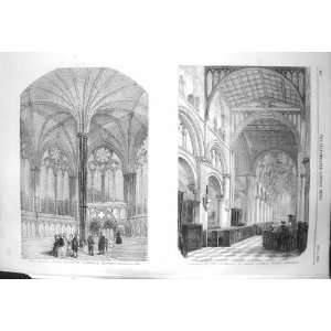  1856 CHAPTER HOUSE SALISBURY CATHEDRAL CHURCH OXFORD
