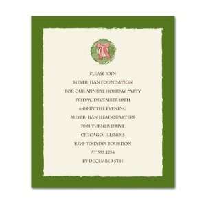 Business Holiday Party Invitations   Petite Wreath By Sb Hello Little 