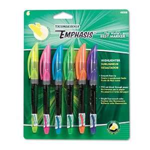  Ticonderoga  Emphasis Pocket Style Highlighters, Chisel 