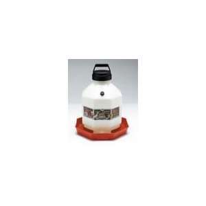  Miller Poultry Fountain Waterer White Red 3 Gallon   PPF 3 