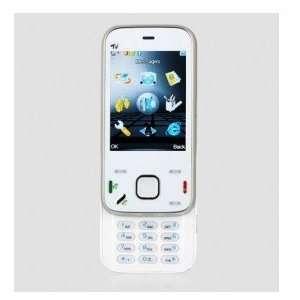   Bluetooth Touch Screen Cell Phone White (2GB TF Card) Electronics