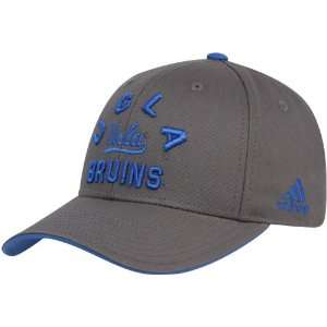 adidas UCLA Bruins Gray Front And Center Adjustable Hat  