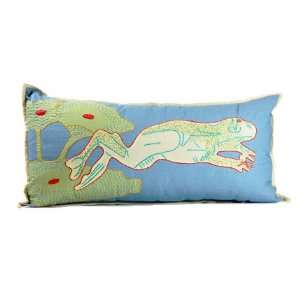   Lumbar Pillow   Frog   Fair Trade 