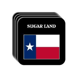 US State Flag   SUGAR LAND, Texas (TX) Set of 4 Mini Mousepad Coasters