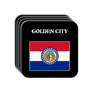  US State Flag   GOLDEN CITY, Missouri (MO) Set of 4 Mini 