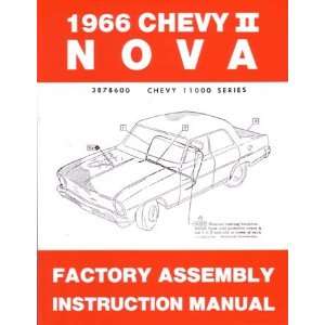  1966 CHEVROLET CHEVY II NOVA Assembly Manual Book 