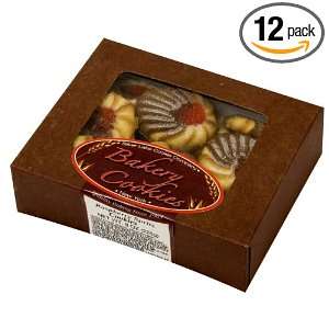 Silver Lake Cookie Company, Brown & White Raspberry Spritz Cookies, 8 