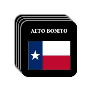  US State Flag   ALTO BONITO, Texas (TX) Set of 4 Mini 