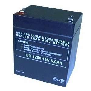 Sealed Lead Acid Battery   UB1250  Terminal F2   5Ah 12v  