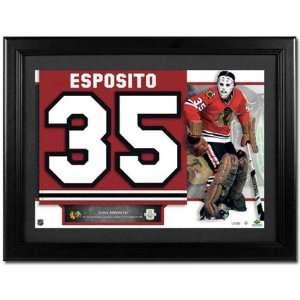  Tony Esposito Chicago Blackhawks Retired Unsigned Jersey 