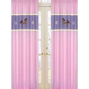  JOJO Designs Pretty Pony Window Treatment Curtain Panels 