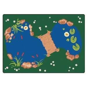  The Pond Rectangle Classroom Rug by Carpets for Kids