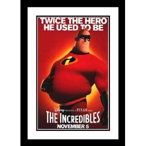   Incredibles 20x26 Framed and Double Matted Poster   Style AG   2004