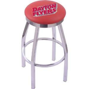  University of Dayton Steel Stool with Flat Ring Logo Seat 