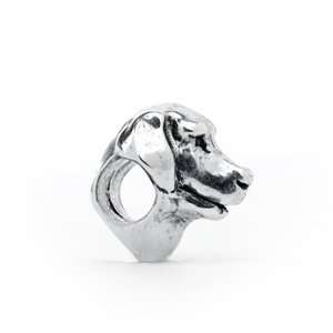 Novobeads Labrador Retriever Charm in Sterling Silver   Made in the 
