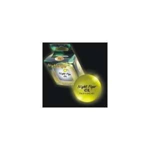 NIGHT FLYER CONSTANT ON RETAIL PACKAGED LIGHTED GOLF BALL (YELLOW 