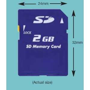   SD Secure Digital Memory Card 2GB (SD M02G, Bulk Package) Electronics