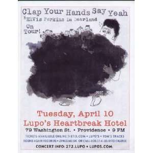   Hands Say Yeah Concert Flyer Providence 
