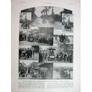  1930 French Print Car Rally Lisieux To Deauville