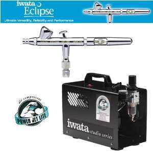  IWATA ECLIPSE HP BS AIRBRUSHING SYSTEM WITH POWER JET PRO 