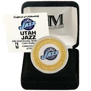  Utah Jazz 24Kt Gold Team Mint Coin